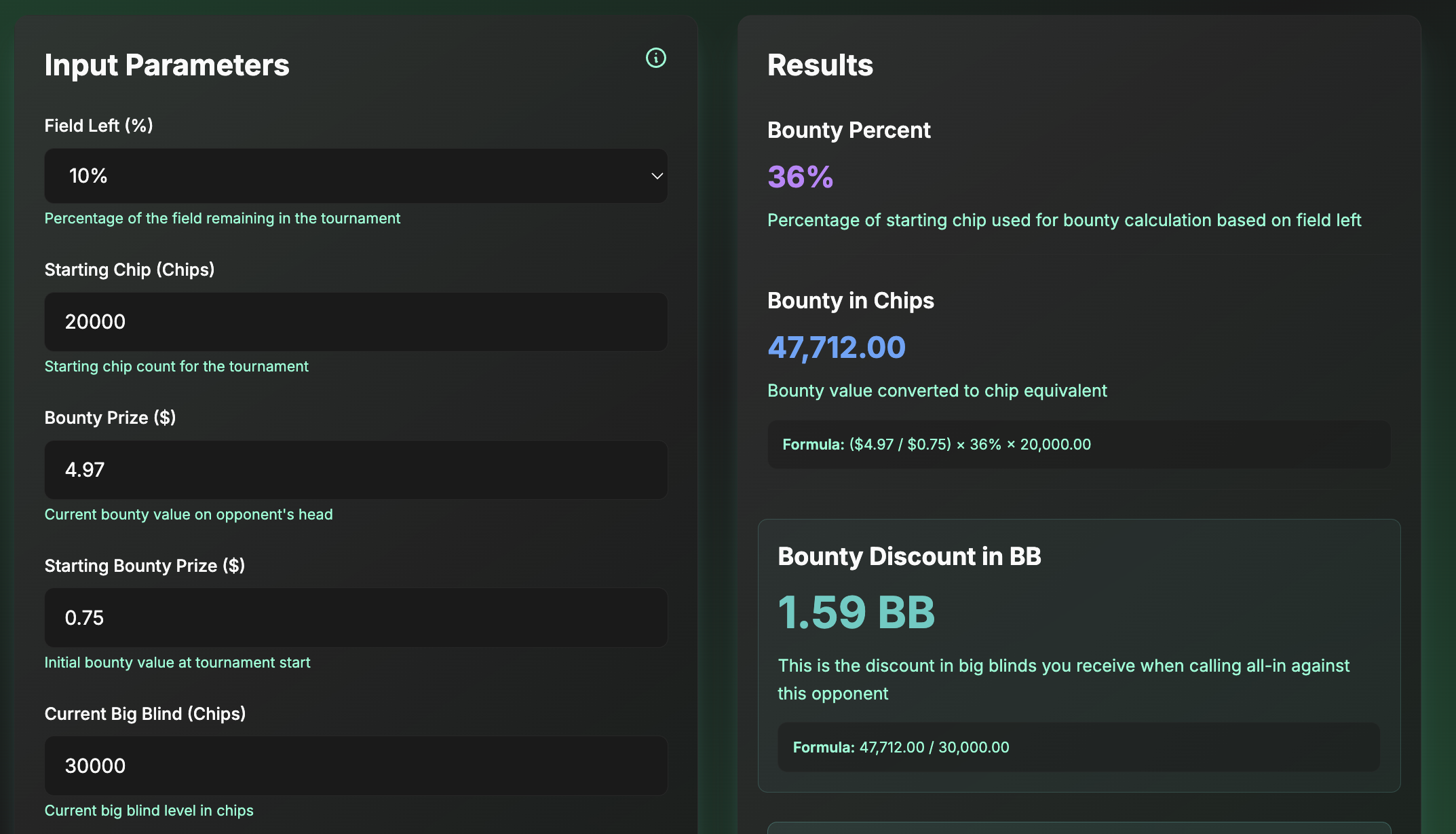 Bounty Discount Calculator Tool Preview