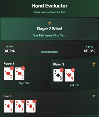 Hand Evaluator Tool Preview